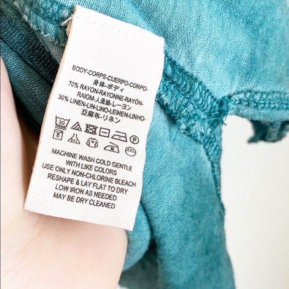 Free People Turquoise Double Layer Sleeveless Top - Picture 8 of 11